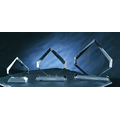 5" Peach Optical Crystal Award